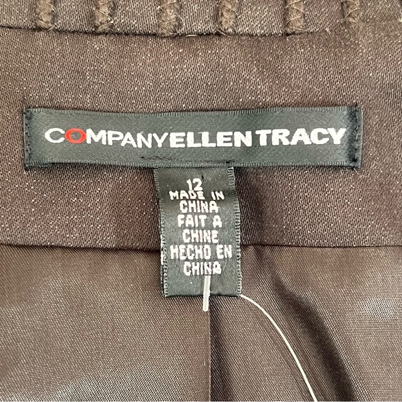 Vintage Company by Ellen Tracy Women’s Black Fringed Jacket/Blazer Size 12 - Picture 7 of 9